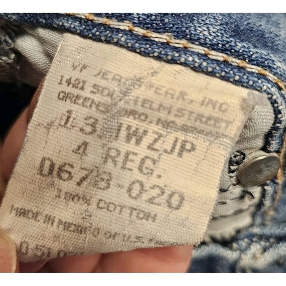 Wrangler Boys Blue Jeans Size 4 Regular Adjustable Waist Denim Broke In - Picture 3 of 5